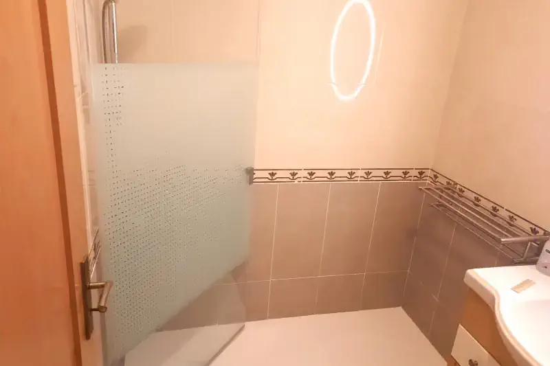 De badkamer van Vila Arade